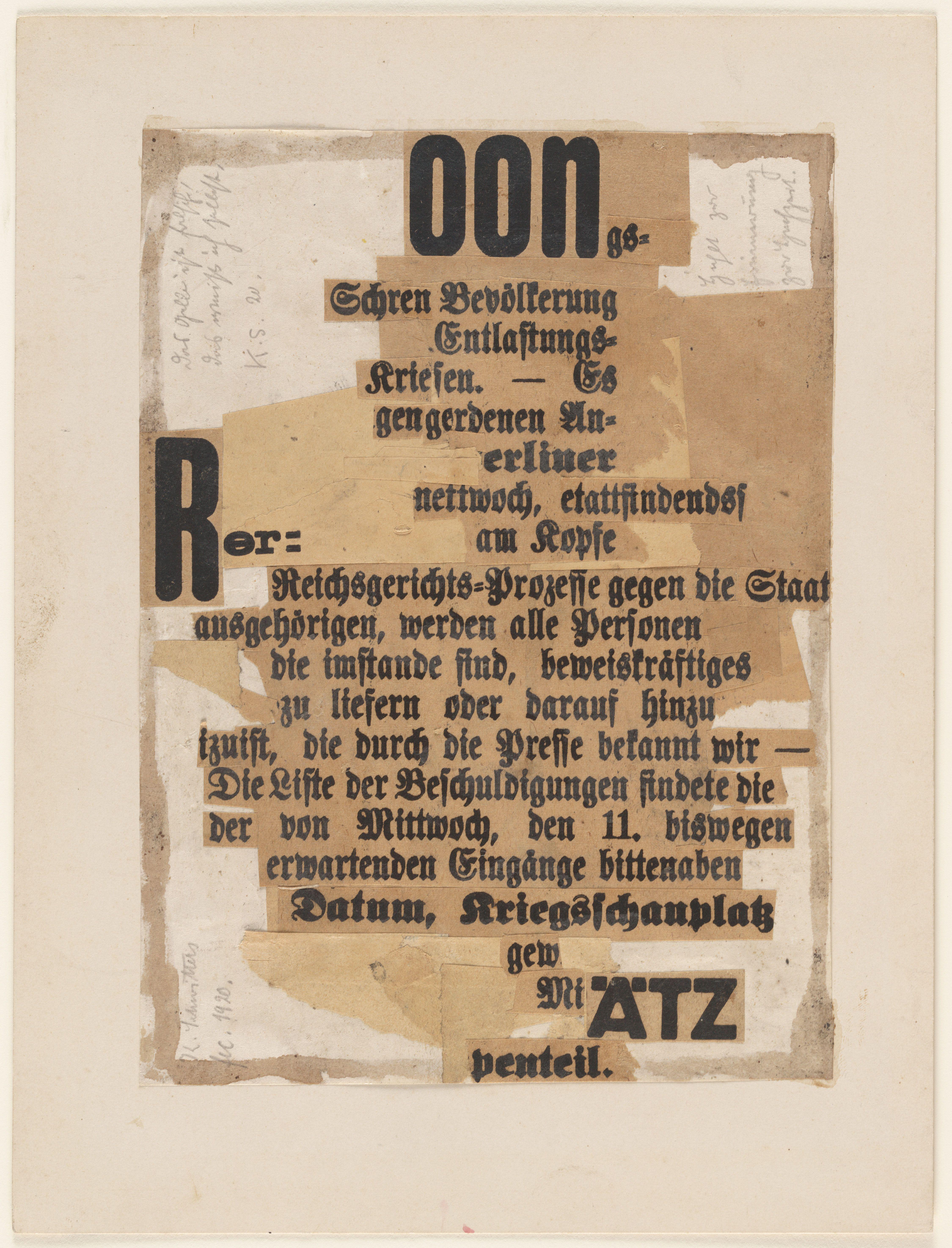 Untitled Schwitters — Kurt Schwitters
