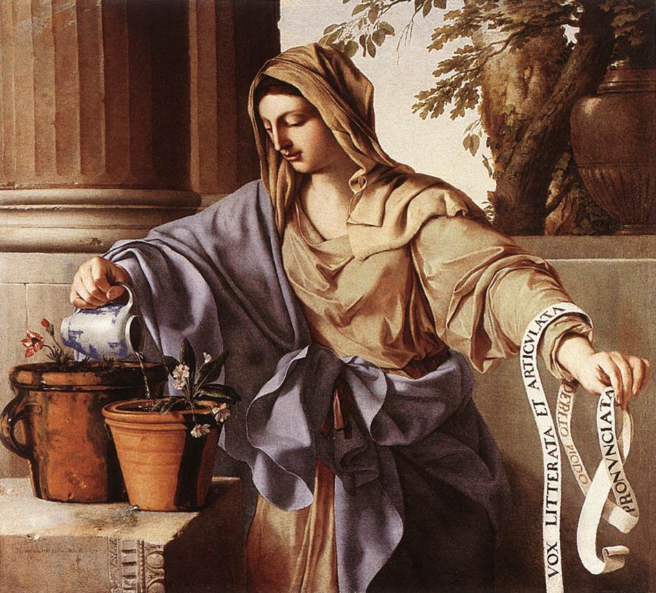 Allegorical Figura De Grammar Hire — Laurent De La Hire