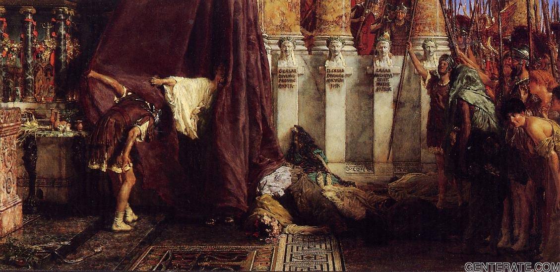 Ave Caesar Io Saturnalia Tadema — Lawrence Alma Tadema