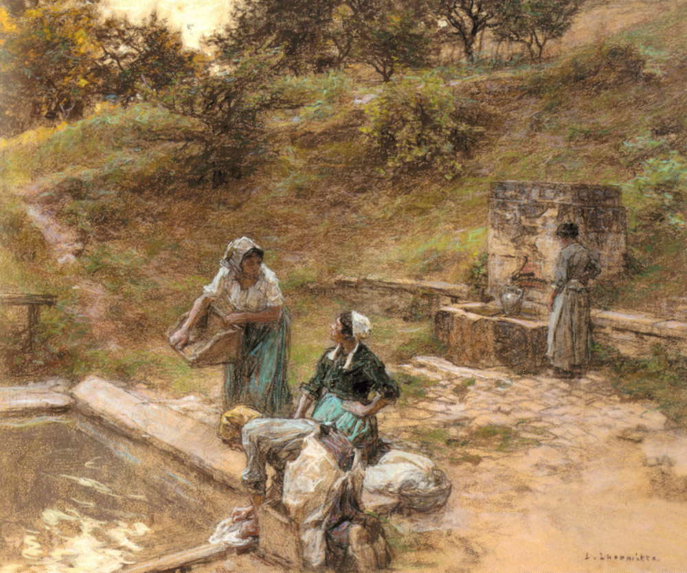 Au Lavoir Lhermitte — Leon Augustin Lhermitte