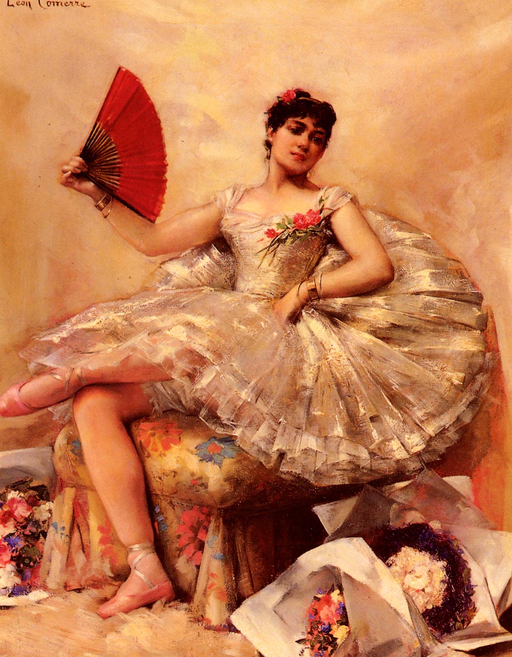 Retrato De Ballerina Rosita Mauri Comerre — Leon Comerre