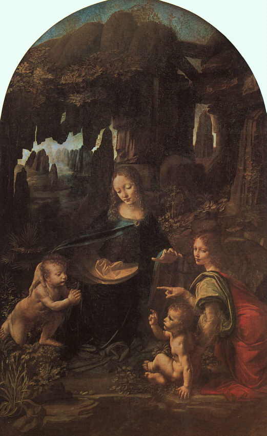La Virgen de las Rocas, Leonardo da Vinci