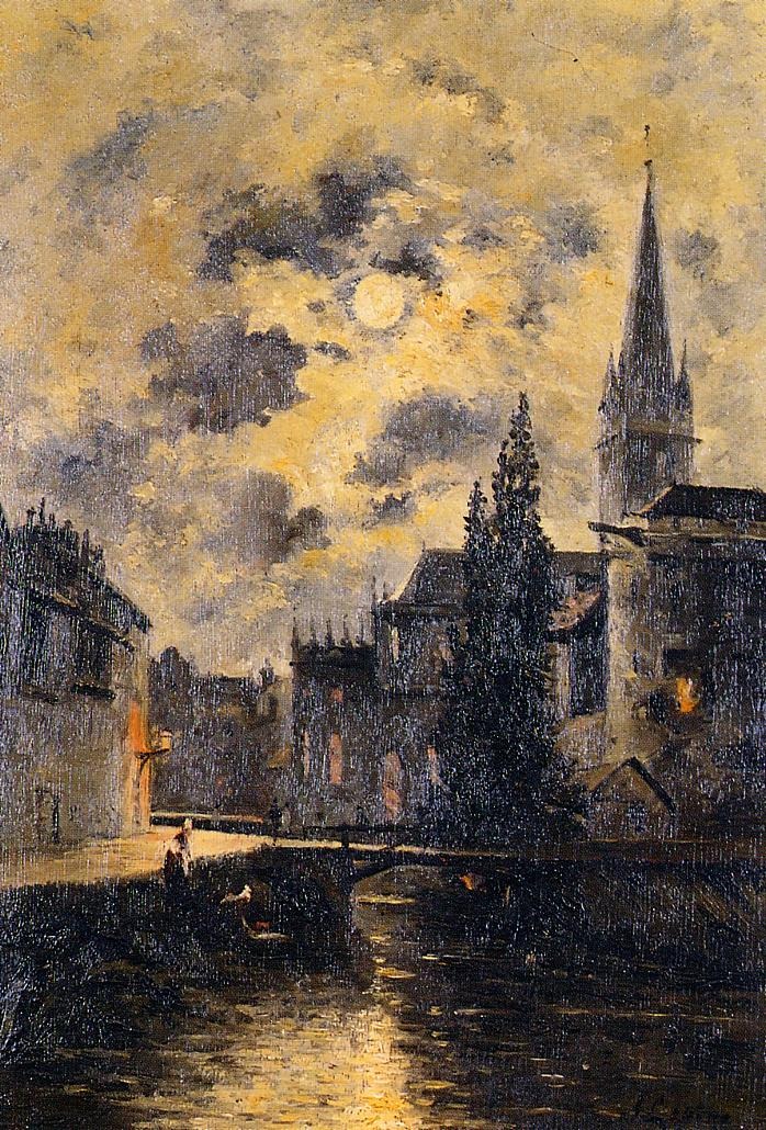 Moonlit Canal Stanislas — Lepine Stanislas