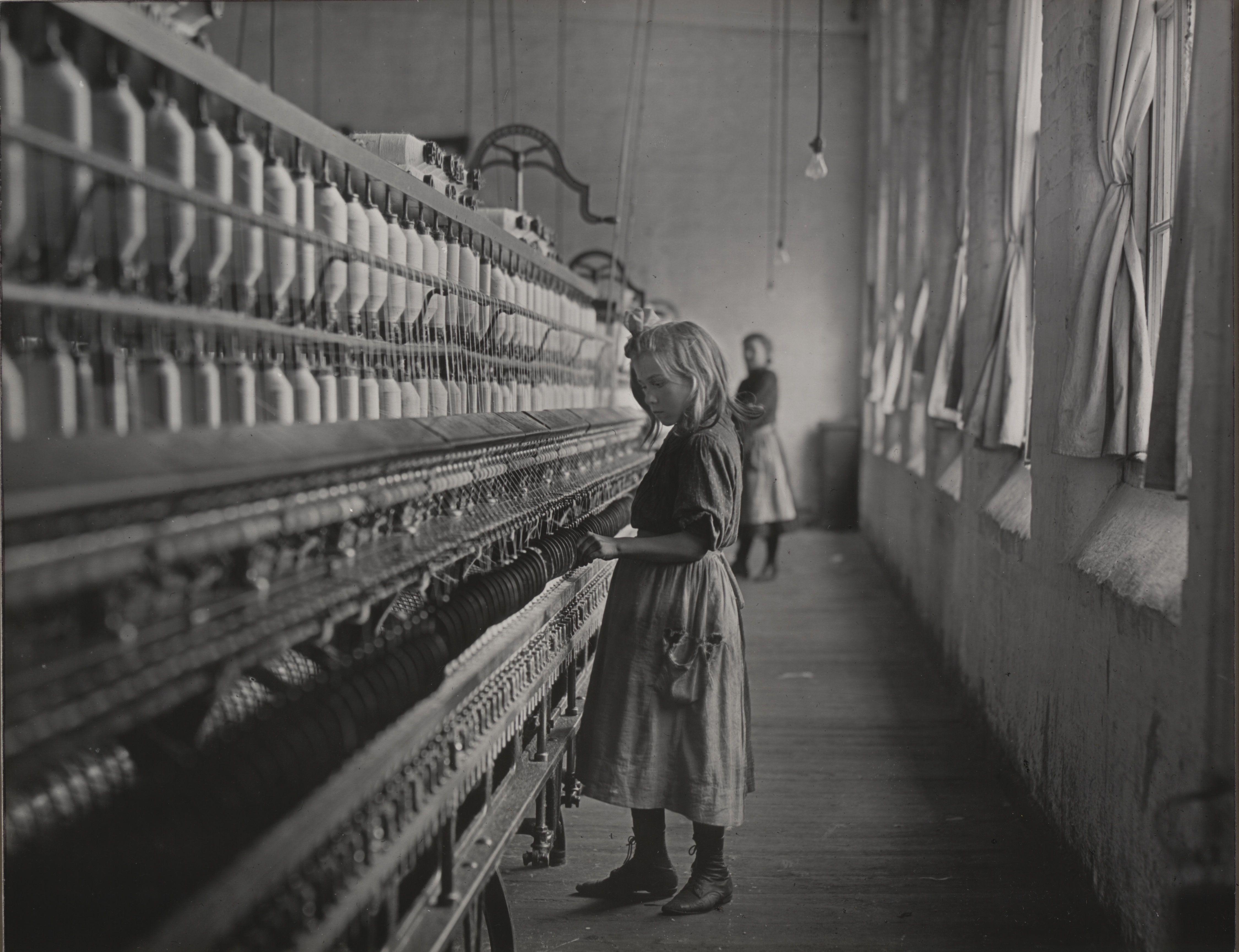 Sadie Pfeifer Cotton Molino Spinner Lancaster South Carolina Hine — Lewis W Hine