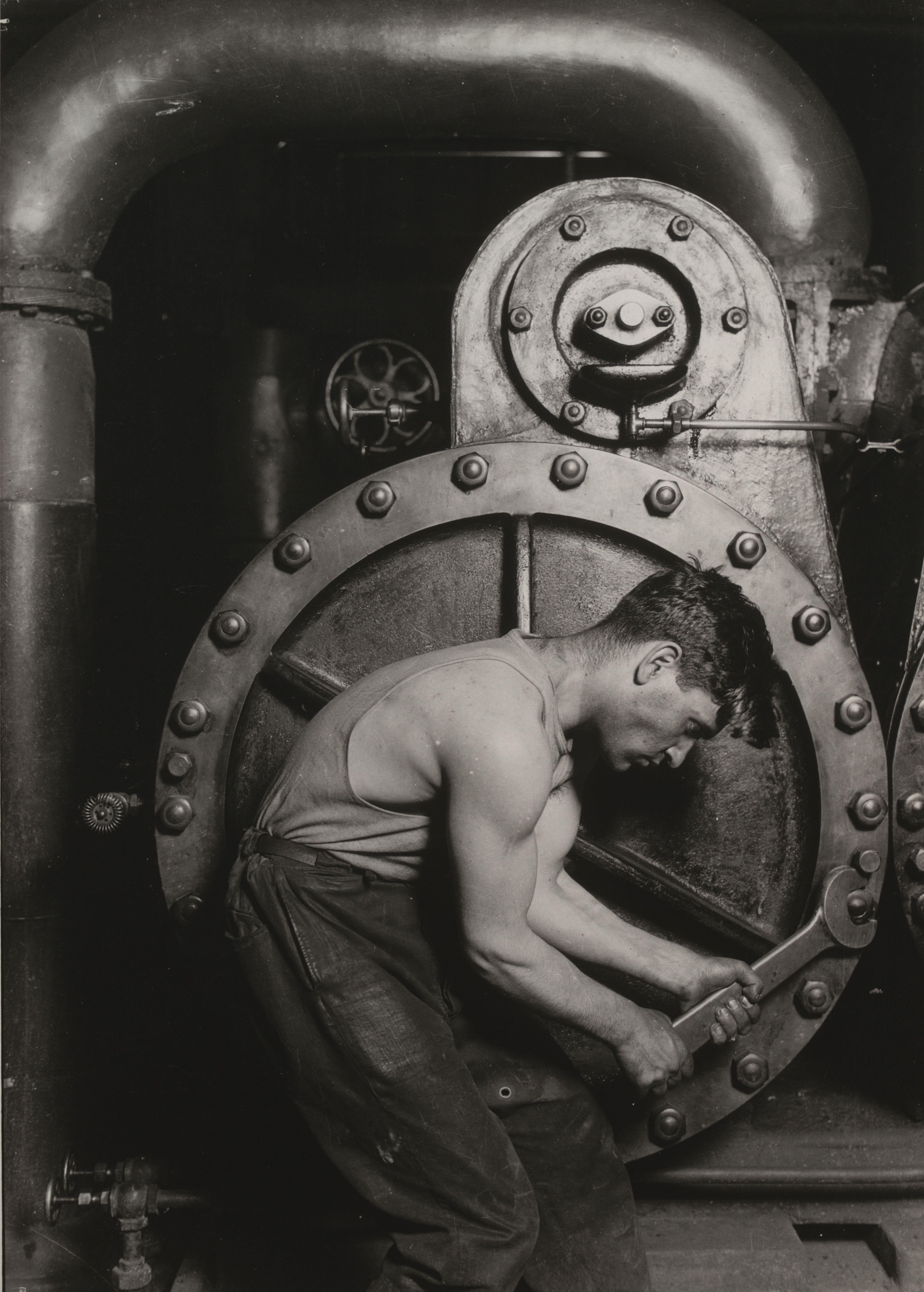 Steamfitter Hine — Lewis W Hine