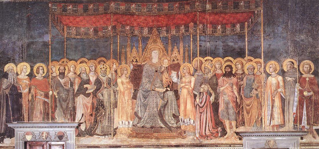 La Maestà (panel central), Duccio di Buoninsegna