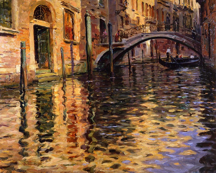 Pont Del Angelo Venice Knight — Louis Aston Knight