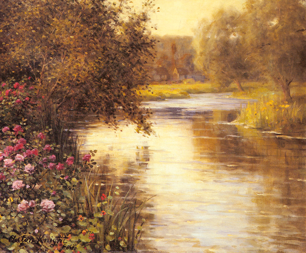 Primavera Blossoms Along Meandering Rio Knight — Louis Aston Knight