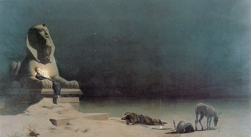 Rest Sobre Huida En Egipto Merson — Luc Olivier Merson