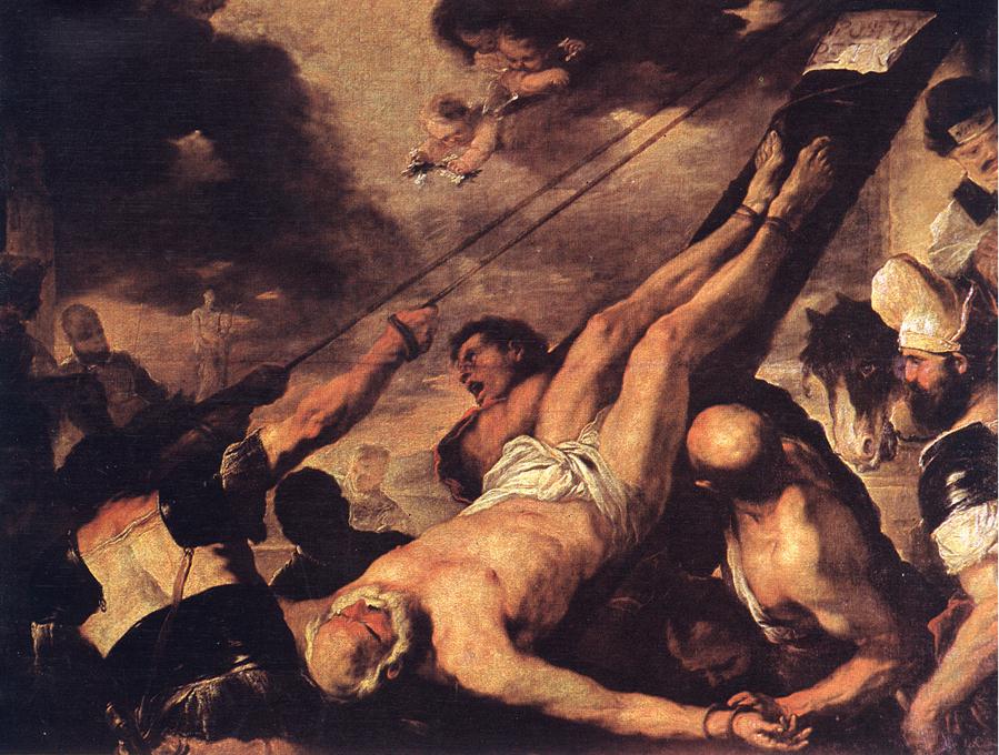 Crucifixion De San Peter Giordano — Luca Giordano