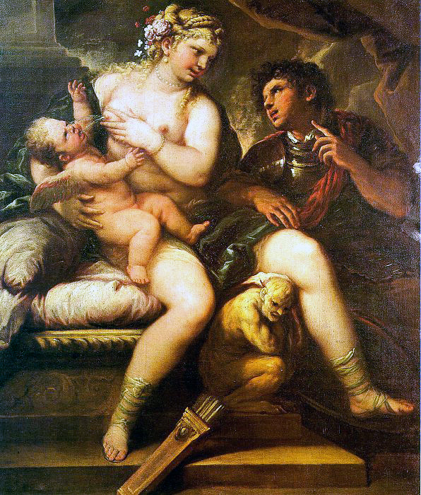Venus Cupid Y Marte Giordano — Luca Giordano