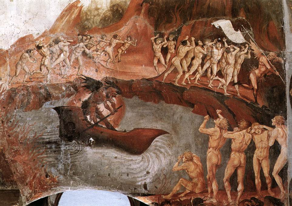 Damned Being Plunged En Infierno Detalle 1 Signorelli — Luca Signorelli
