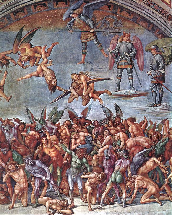 Damned Detalle 1 Signorelli — Luca Signorelli