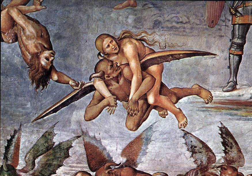 Damned Detalle 4 Signorelli — Luca Signorelli