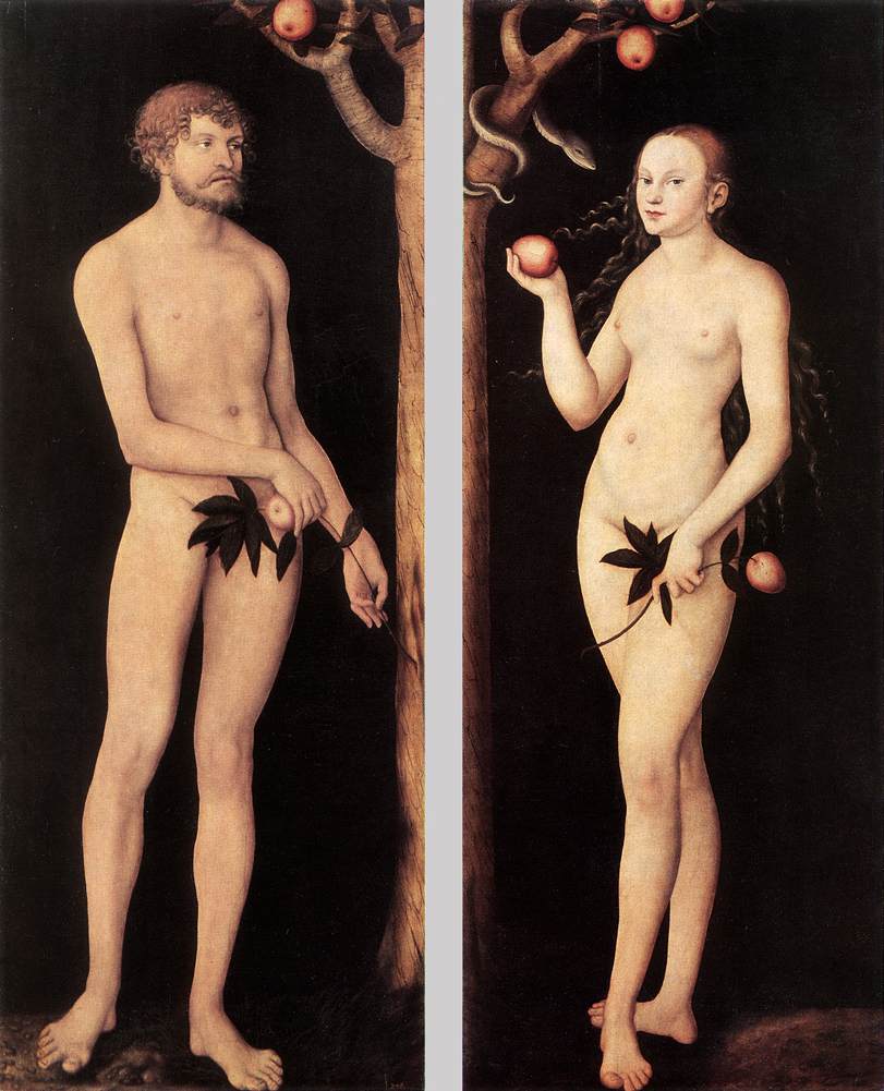Adam Y Eve 2 Cranach — Lucas Il Vecchio Cranach