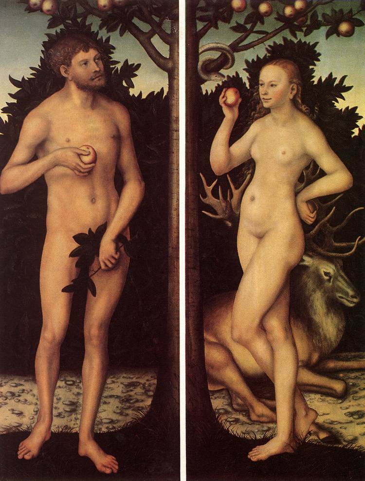 Adam Y Eve 4 Cranach — Lucas Il Vecchio Cranach