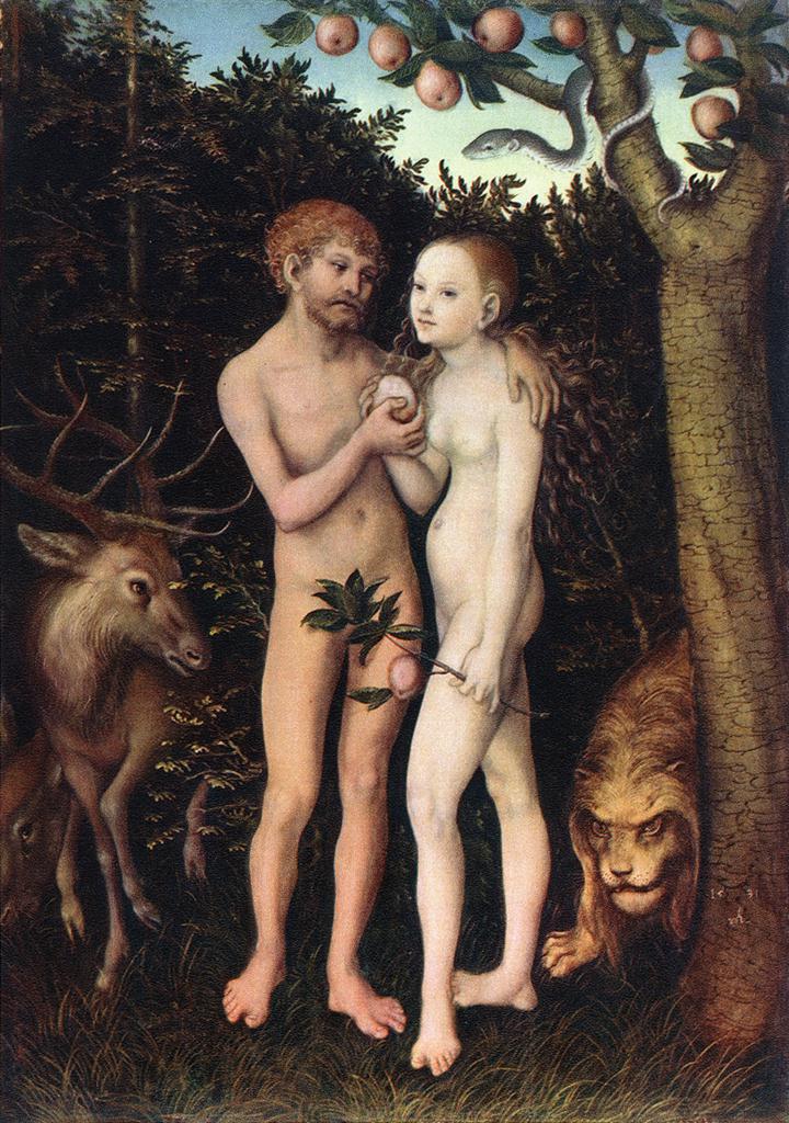 Adam Y Eve 5 Cranach — Lucas Il Vecchio Cranach