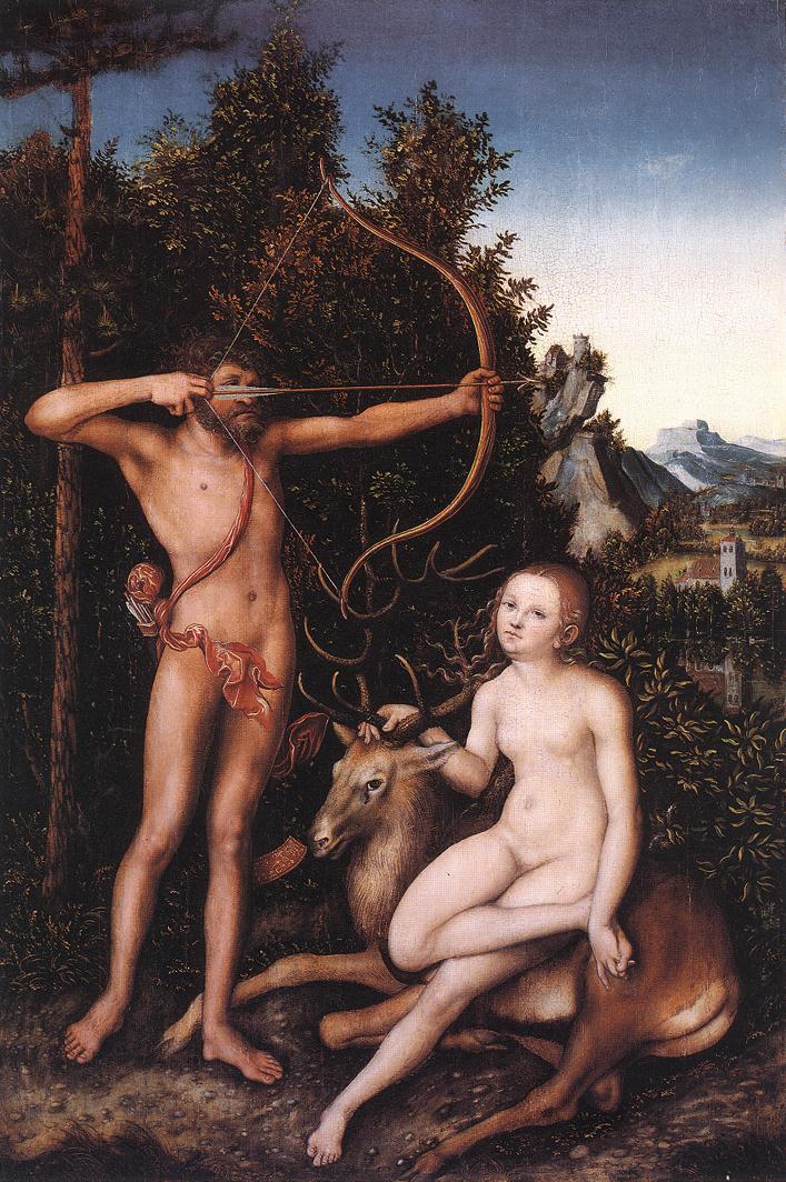 Apolo Y Diana Cranach — Lucas Il Vecchio Cranach