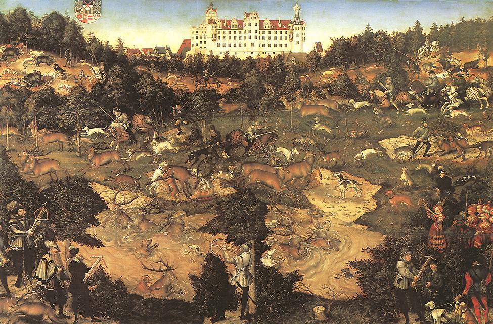 Caceria En Honour De Charles V En Castillo De Torgau Cranach — Lucas Il Vecchio Cranach