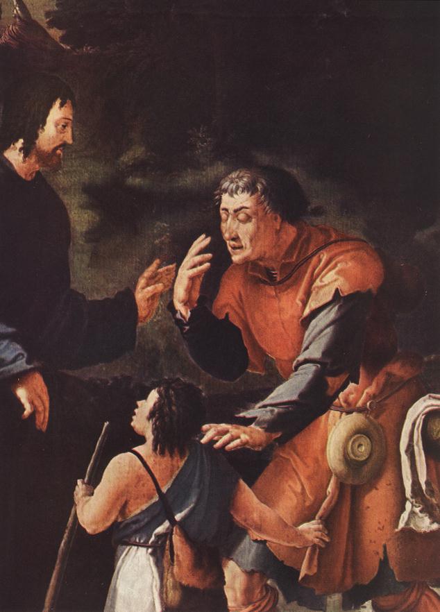 Cristo Curando Blind Detalle Leyden — Lucas Van Leyden
