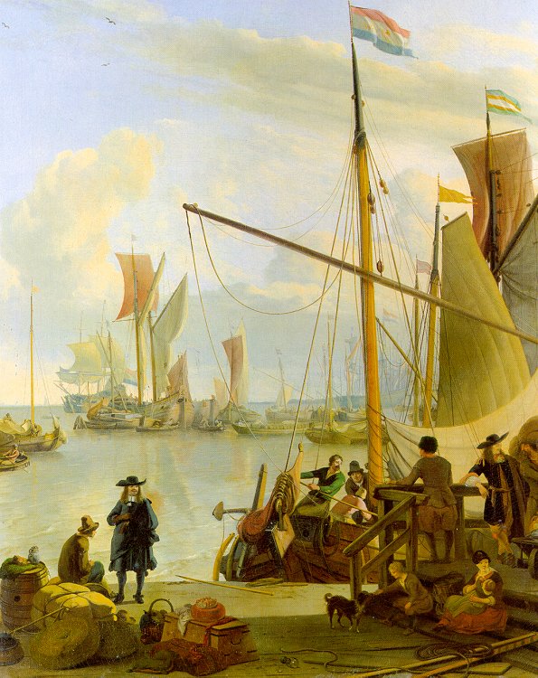 Vista De Mussel Pier En Amsterdam Backhuysen — Ludolf Backhuysen