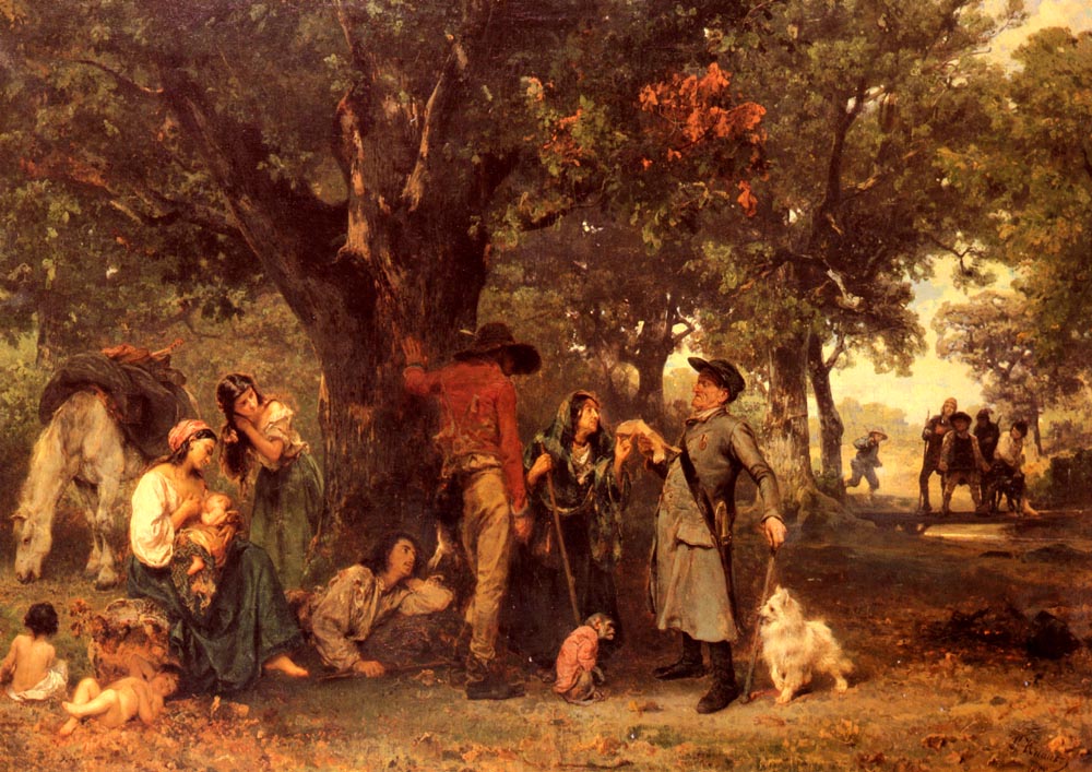 Gypsies En Bosque Knaus — Ludwig Knaus