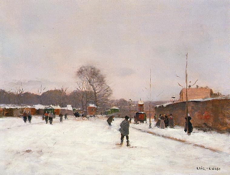 Paris En Invierno Loir — Luigi Loir