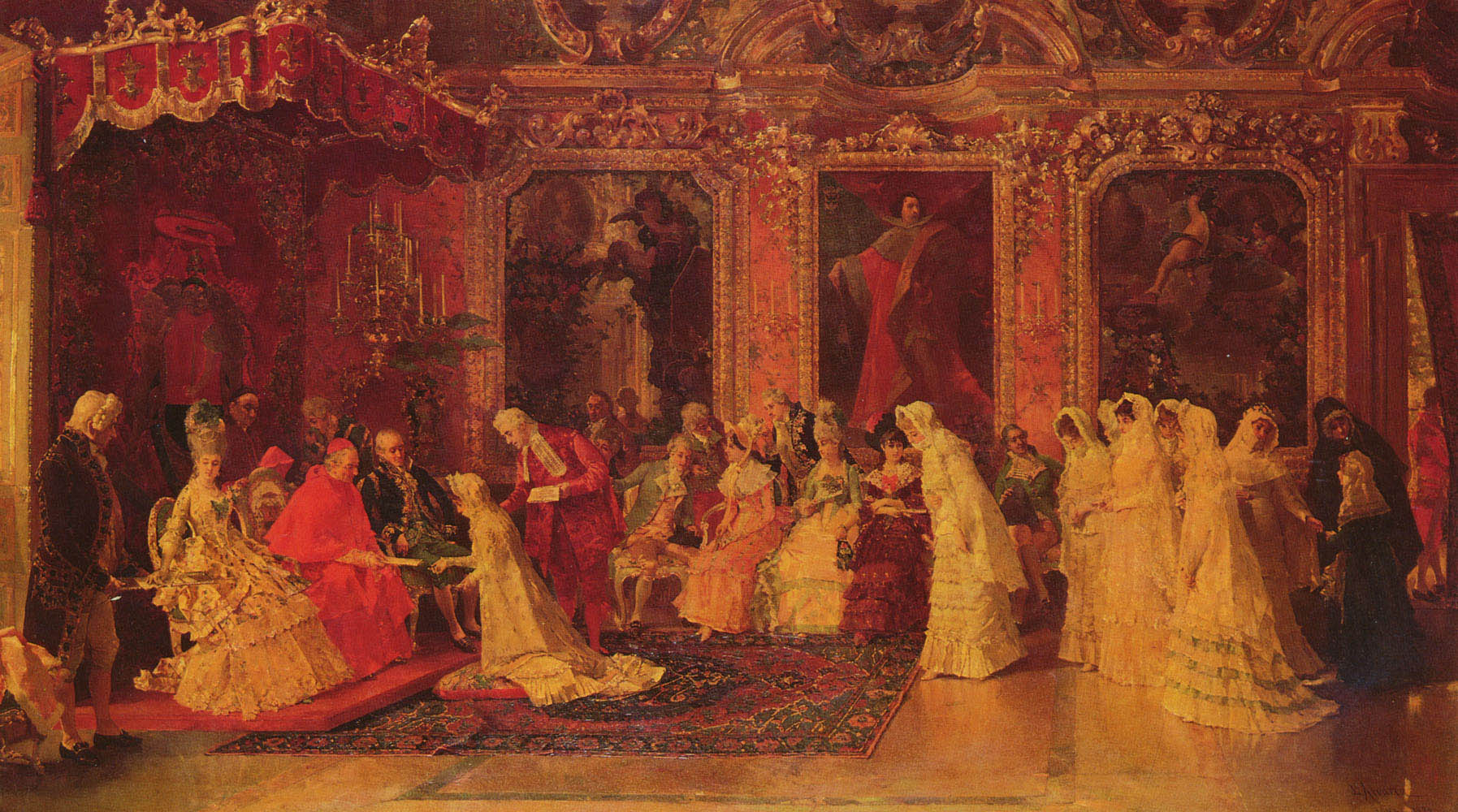 Princesa Borghese Bestowing Dowries Catala — Luis Alvarez Catala
