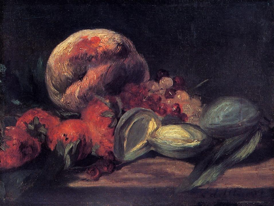 Almonds Currants Y Peeches Manet — Manet