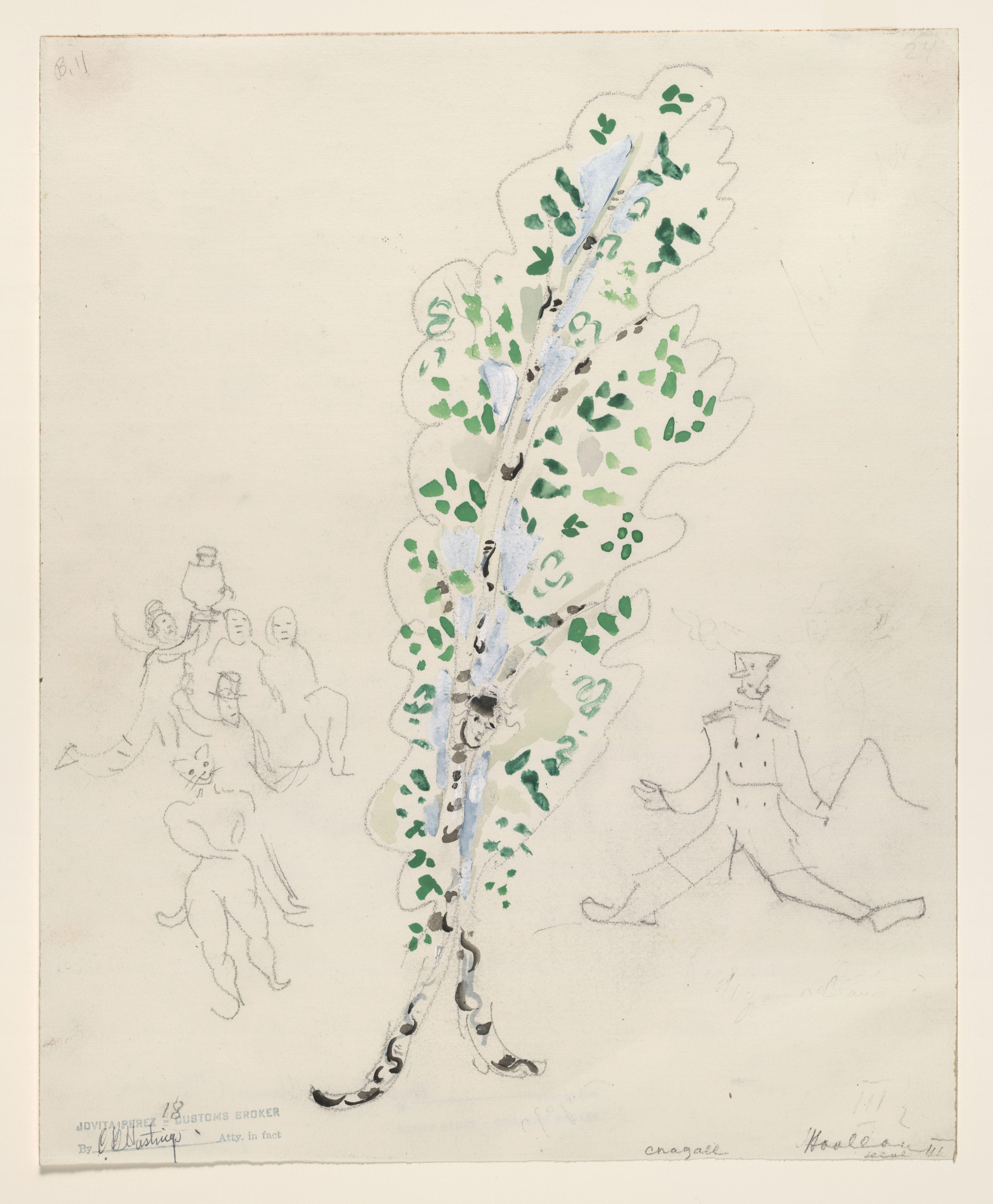 Birch Arbol Chagall — Marc Chagall — Expresionismo