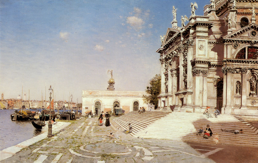 Vista De Santa Maria Della Salute Venice Ortega — Martin Rico Ortega