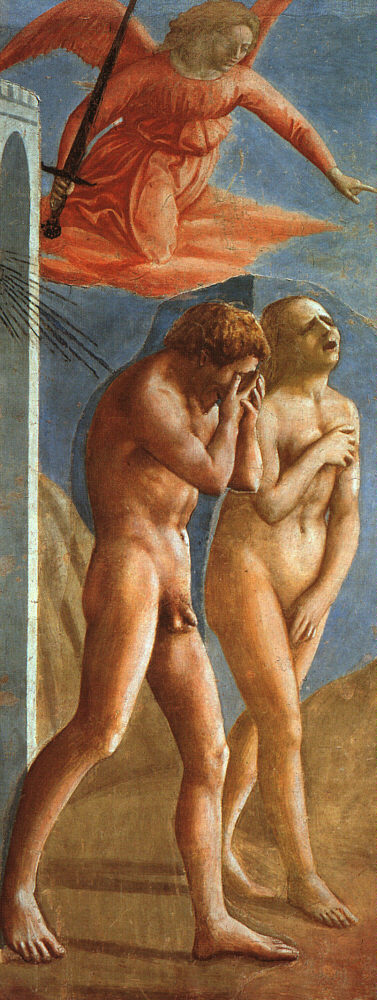 Expulsion De Jardin De Eden Masaccio — Masaccio
