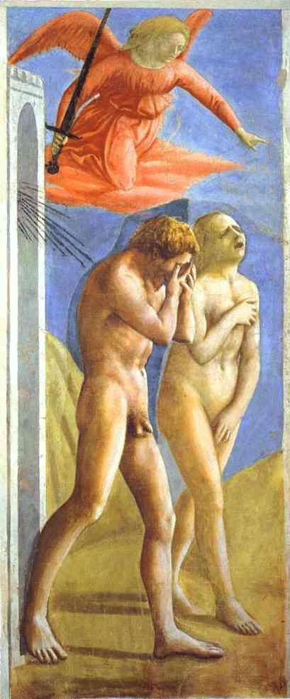 Expulsion De Paraiso Masaccio — Masaccio