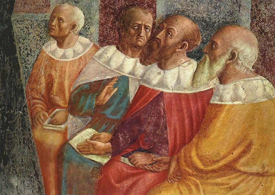 Philosophers De Alexandria Detalle Masolino — Masolino