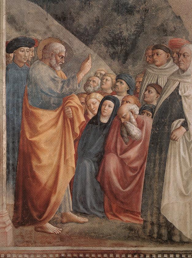 San Peter Predicando Masolino — Masolino