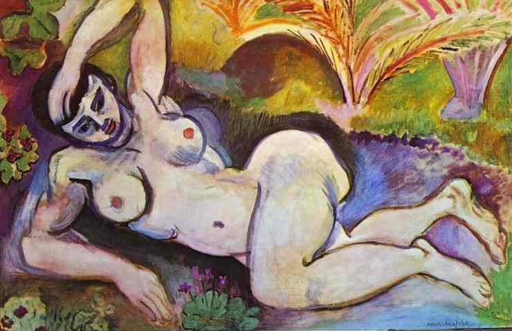 Azul Desnudo Souvenir De Biskra Matisse — Matisse