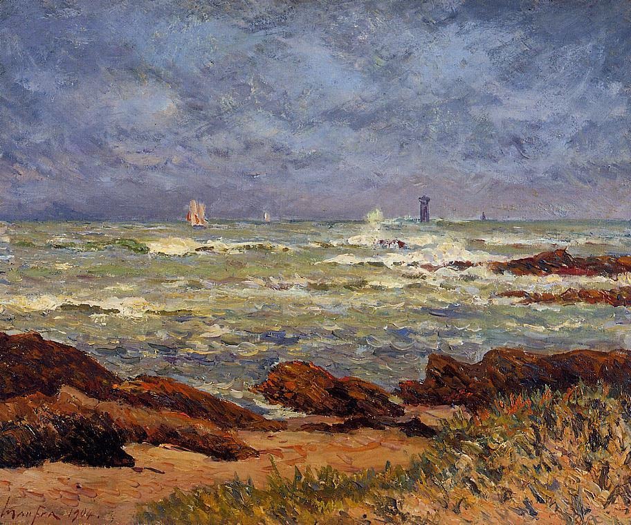 Barges Lighthouse Maufra — Maxime Maufra