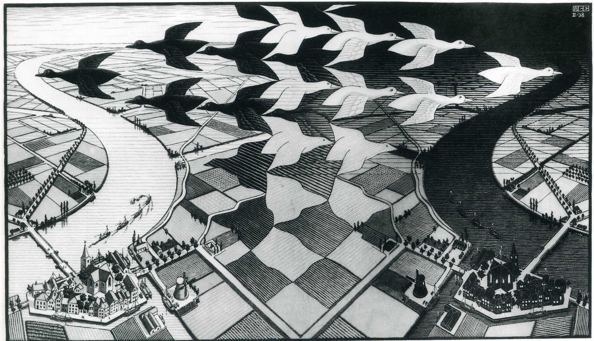Manos dibujando, M.C. Escher