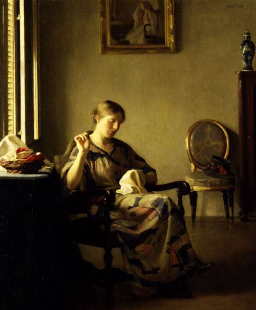 Mujer Cosiendo Paxton — Mcgregor Paxton