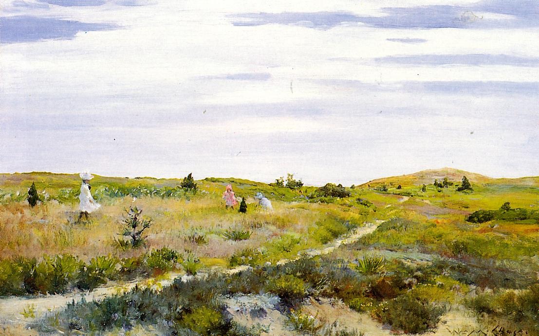 Along Sendero En Shinnecock Chase — Merritt Chase