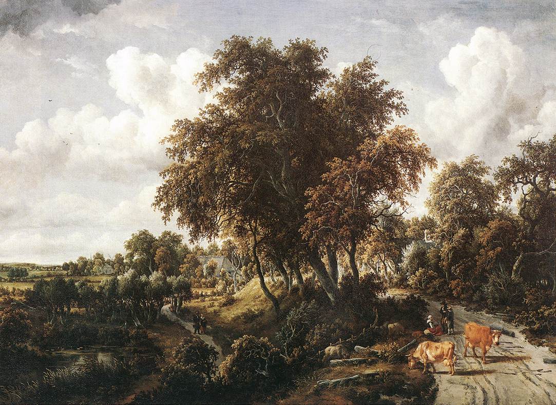 Camino Sobre Dyke Hobbema — Meyndert Hobbema