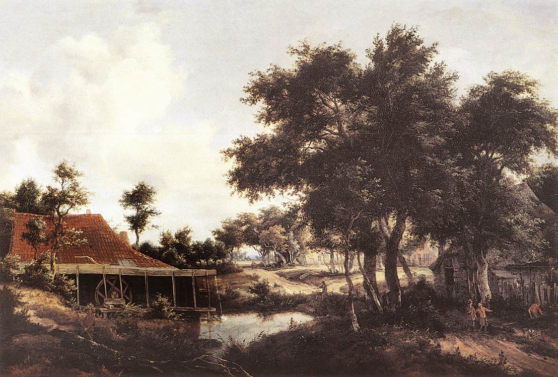 Watermill 3 Hobbema — Meyndert Hobbema