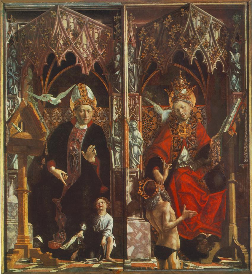 Altarpiece De Iglesia Fathers San Augustine Y San Grego Pacher — Michael Pacher