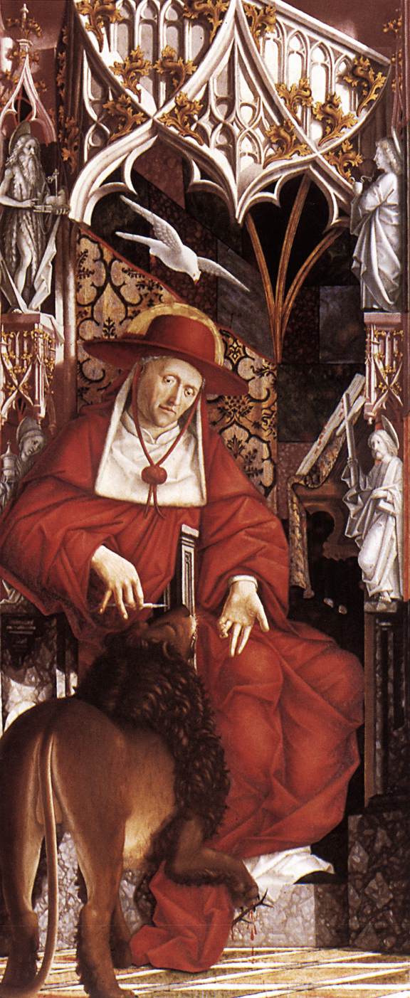 Altarpiece De Iglesia Fathers San Jerome Pacher — Michael Pacher