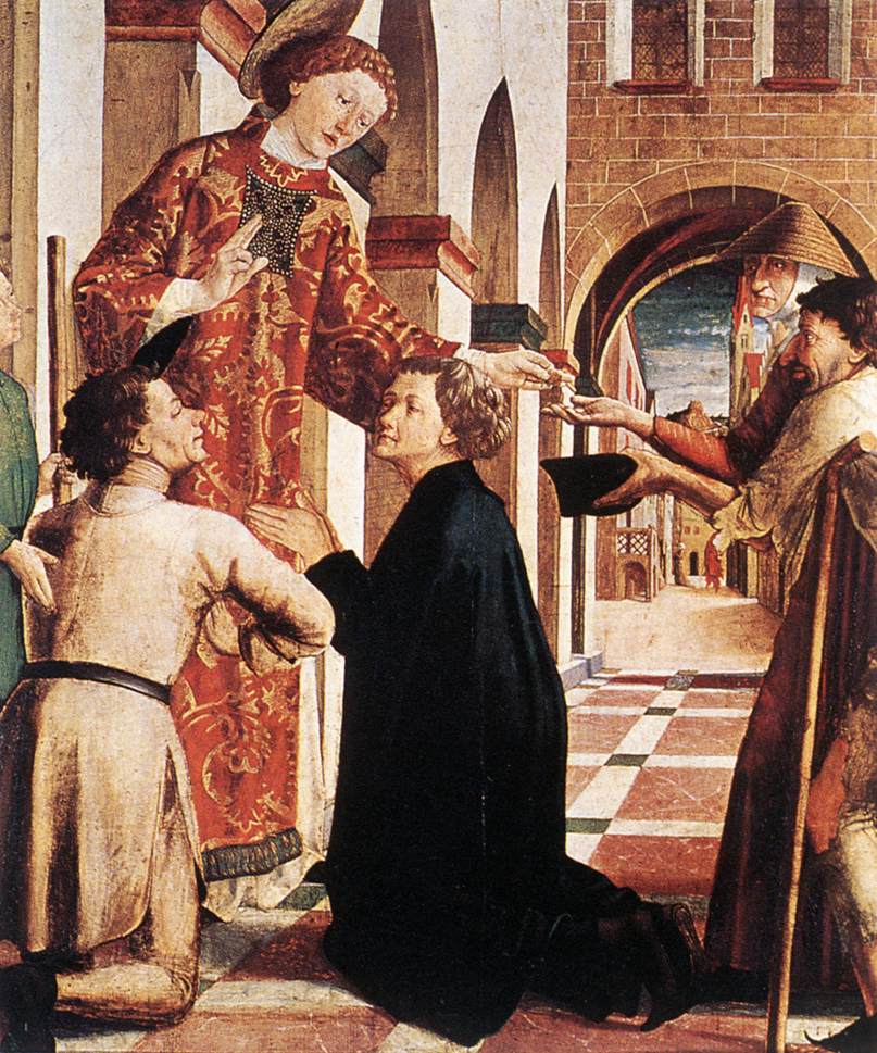 San Lawrence Distributing Alms Pacher — Michael Pacher