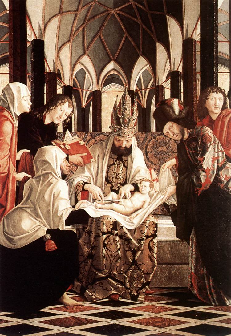 San Wolfgang Altarpiece Circuncision Pacher — Michael Pacher