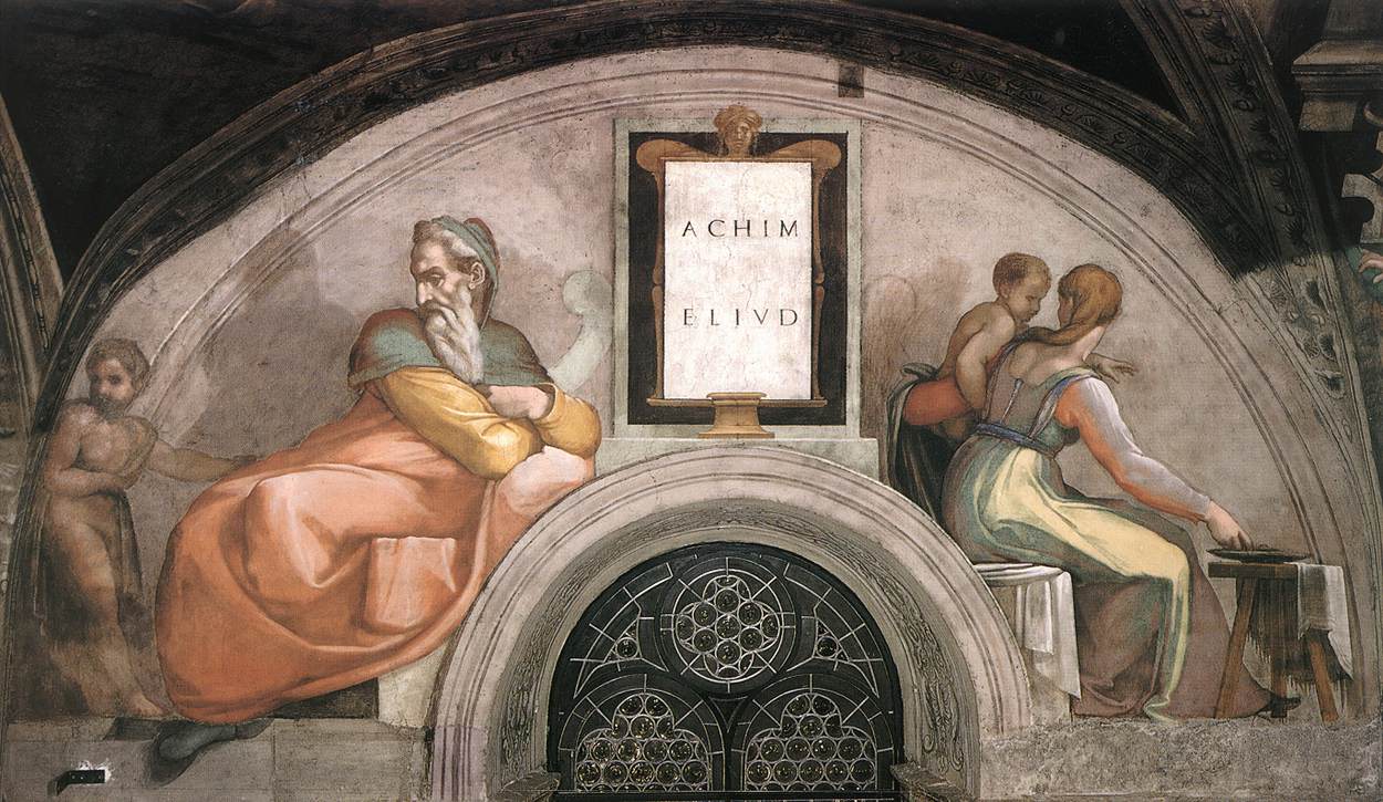 Ancestors De Cristo Achim Eliud Michelangelo — Michelangelo