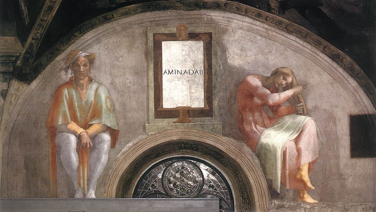 Ancestors De Cristo Amminadab Michelangelo — Michelangelo