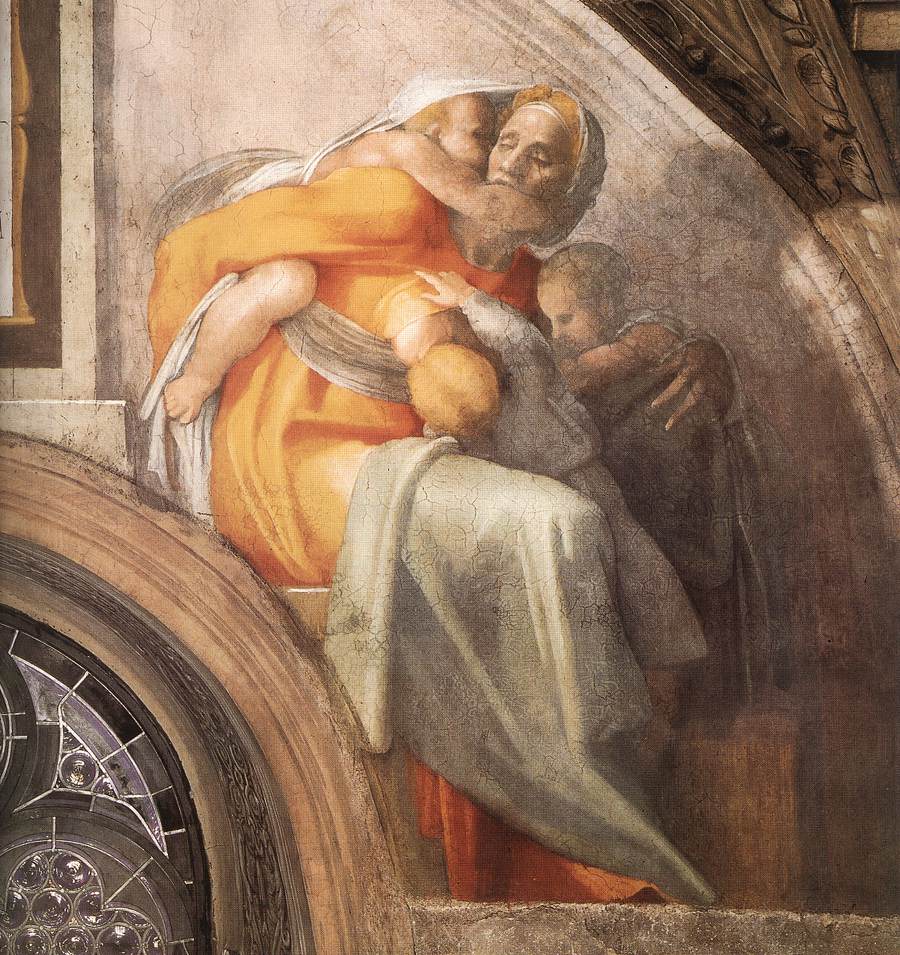 Ancestors De Cristo Asa Jehoshaphat Joram Detalle 2 Michelangelo — Michelangelo
