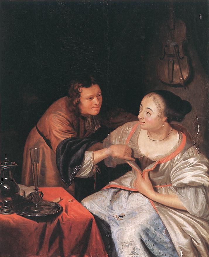 Carousing Couple Mieris — Mieris
